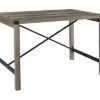 Walker Edison Marcus Modern Farmhouse Trestle Style Metal X Dining Table, 48 Inch, Grey Wash 2 Walker Edison Marcus Modern Farmhouse Trestle Style Metal X Dining Table, 48 Inch, Grey Wash -Amazon Store 41jKkny0KGL