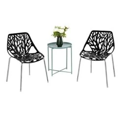 Bonnlo Modern Black Dining Chairs Set Of 6,Plastic Saping Birch Chairs,Stackable Dining Chairs Set For Living Room/Kitchen/Office (6, Black) 15 Bonnlo Modern Black Dining Chairs Set Of 6,Plastic Saping Birch Chairs,Stackable Dining Chairs Set For Living Room/Kitchen/Office (6, Black) -Amazon Store 41jP3SHeHGL