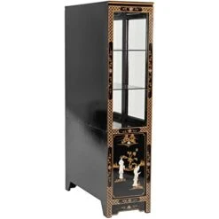 ORIENTAL Furniture Black Lacquer China Royal Ladies Cabinet -Amazon Store 41jdesAOJrL