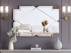 Blingworld Decorative Wall Mirror 32"x24" Crystal Mirrors For Wall Decor Living Room Silver Luxury Modern Mirrored Home Decoration, Big Large Long Mirror Silver 13 Blingworld Decorative Wall Mirror 32"x24" Crystal Mirrors For Wall Decor Living Room Silver Luxury Modern Mirrored Home Decoration, Big Large Long Mirror Silver -Amazon Store 41jgOty3YOL. AC