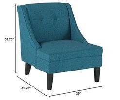 Signature Design By Ashley Clarinda Contemporary Tufted Wingback Accent Chair, Blue 13 Signature Design By Ashley Clarinda Contemporary Tufted Wingback Accent Chair, Blue -Amazon Store 41jseBgnAOL