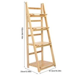 Mavis Laven Display Rack Ladder Shelf Flower Stand Storage Bookshelf Ladder Shelving Home Balcony Office (#1) -Amazon Store 41kCUb6EOGL