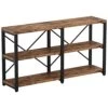 IRONCK Rustic Entryway Console Table, Long Hallway Table 55 In 3-Tier, TV Stand Entertainment Center Media Stand For Living Room, Industrial Style, Vintage Brown 1 IRONCK Rustic Entryway Console Table, Long Hallway Table 55 In 3-Tier, TV Stand Entertainment Center Media Stand For Living Room, Industrial Style, Vintage Brown -Amazon Store 41kY5QJQABL