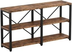 IRONCK Rustic Entryway Console Table, Long Hallway Table 55 In 3-Tier, TV Stand Entertainment Center Media Stand For Living Room, Industrial Style, Vintage Brown 15 IRONCK Rustic Entryway Console Table, Long Hallway Table 55 In 3-Tier, TV Stand Entertainment Center Media Stand For Living Room, Industrial Style, Vintage Brown -Amazon Store 41kY5QJQABL. AC