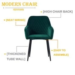 KEIVVAKN Velvet Dining Chairs Set Of 4 Green Velvet Upholstered Chairs For Dining Room Modern Tufted Dining Chair With Arms 20 KEIVVAKN Velvet Dining Chairs Set Of 4 Green Velvet Upholstered Chairs For Dining Room Modern Tufted Dining Chair With Arms -Amazon Store 41kan7B0krL