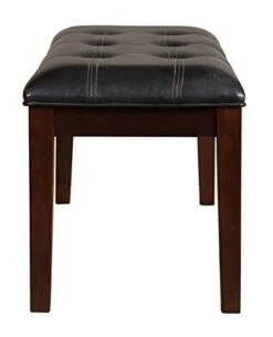 Homelegance Decatur 49" Cushioned Dining Bench, Dark Brown -Amazon Store 41ke9JJL3UL