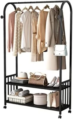 NEPHEW Home Hotel Hall Tree Clothing Rack With 2 Tier Metal Basket For Home Bedroom Laundry Small Place Entryway (Color : Black, Size : 60 * 35 * 170cm) 20 NEPHEW Home Hotel Hall Tree Clothing Rack With 2 Tier Metal Basket For Home Bedroom Laundry Small Place Entryway (Color : Black, Size : 60 * 35 * 170cm) -Amazon Store 41l5MflNTmL. AC