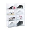 OMOPIN XL Shoe Storage Box,Drop Side Shoe Box,8 Pack Shoe Containers,Sneaker Display Case,Shoe Boxes Clear Plastic Stackable Size13.4”x 10.6”x 8.3” Fit Up To US 13 (Clear 8Pack) -Amazon Store 41l9774e3rL