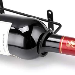 Hipiwe Pack Of 6 Wall Mounted Wine Racks - Red Wine Bottle Display Holder With Screws, Metal Hanging Wine Rack Organizer -Amazon Store 41lJi8gmHcL