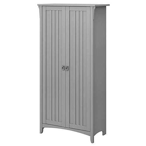 Bush Furniture Salinas Kitchen Pantry Cabinet With Doors, Cape Cod Gray 3 Bush Furniture Salinas Kitchen Pantry Cabinet With Doors, Cape Cod Gray
