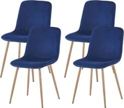 Asunflower Velvet Kitchen Side Chair Set Of 4 Black Kitchen Dining Room Chair Padded Dining Chairs With Metal Legs -Amazon Store 41lUJ89hpL. AC