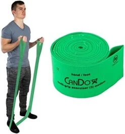 CanDo Multi-Grip 6 Foot Exercise Resistance Band With Hand/Foot Loops For Total Body Workouts, Training, Rehab, Stretching And Therapy -Amazon Store 41lVpPeboLL. AC
