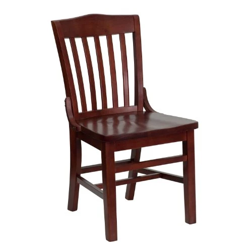 EMMA + OLIVER School House Back Mahogany Wood Chair 5 EMMA + OLIVER School House Back Mahogany Wood Chair - Image 3