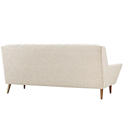 Modway Response Upholstered Fabric, Sofa, Beige 4 Modway Response Upholstered Fabric, Sofa, Beige - Image 2