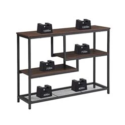 FIVEGIVEN Narrow Console Table For Entryway Hallway Table With Storage Shelves For Living Room Espresso Industrial 11 FIVEGIVEN Narrow Console Table For Entryway Hallway Table With Storage Shelves For Living Room Espresso Industrial -Amazon Store 41llzfwv8UL