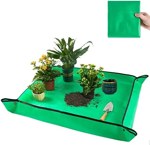 Waterproof Potting Mat For Indoor Plant Transplanting And Dirt Control, Gardening Gifts For Women, Birthday Gifts For Plant Lovers, Thick Foldable Repotting Mat Succulent Gardening Mat 29.5"x29.5" 6 Waterproof Potting Mat For Indoor Plant Transplanting And Dirt Control, Gardening Gifts For Women, Birthday Gifts For Plant Lovers, Thick Foldable Repotting Mat Succulent Gardening Mat 29.5"x29.5" - Image 4