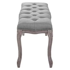 Modway Regal Vintage French Upholstered Bench In Light Gray -Amazon Store 41m7XE5YgtL