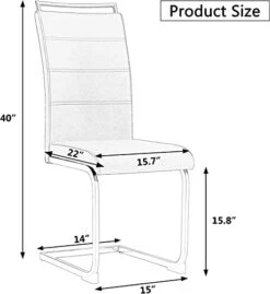 LFVFFA Glass Dining Table Set Of 4, Dining Table And Chairs Set, Modern Dining Room Furniture Set,for Dining Room,Kitchen (White Striped Chair Set, 47-inch Tempered Glass Table Top) 22 LFVFFA Glass Dining Table Set Of 4, Dining Table And Chairs Set, Modern Dining Room Furniture Set,for Dining Room,Kitchen (White Striped Chair Set, 47-inch Tempered Glass Table Top) -Amazon Store 41mNuzyzqWL