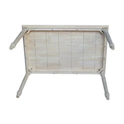 International Concepts Table Top Solid With Wood Standard Height Turned Legs, 30 By 48-Inch, Unfinished -Amazon Store 41mhjfmFPwL