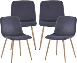 Flesser Kitchen Side Chair Gray Set Of 4 Velvet Dining Room Chairs With Metal Legs Modern Padded Dining Chairs 17 Flesser Kitchen Side Chair Gray Set Of 4 Velvet Dining Room Chairs With Metal Legs Modern Padded Dining Chairs -Amazon Store 41mlN80i8zL. AC