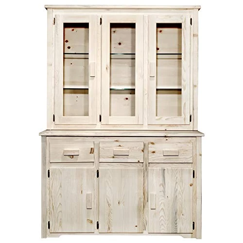 Montana Woodworks, Clear Lacquer Finish Homestead Collection China Hutch & Sideboard 4 Montana Woodworks, Clear Lacquer Finish Homestead Collection China Hutch & Sideboard - Image 2