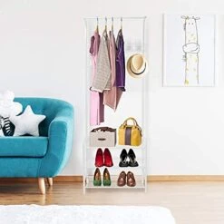 Coat Rack Shoe Bench With 16 Hooks, Metal Entryway Storage Shelf Coat Rack Stand With 3-Tier Shoe Rack, Entryway Organiser Coat Hat Stand For Hall, 3-in-1 Hall Tree With Metal Frame, Easy Assembly 14 Coat Rack Shoe Bench With 16 Hooks, Metal Entryway Storage Shelf Coat Rack Stand With 3-Tier Shoe Rack, Entryway Organiser Coat Hat Stand For Hall, 3-in-1 Hall Tree With Metal Frame, Easy Assembly -Amazon Store 41mv27FCs0S