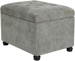 Joveco 24" Ottoman With Storage For Living Room Rectangular Fabric Tufted Bench Footrest - Light Grey 31 Joveco 24" Ottoman With Storage For Living Room Rectangular Fabric Tufted Bench Footrest - Light Grey -Amazon Store 41mvzIdzQL. AC