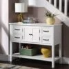 P PURLOVE Console Table Buffet Table Wood Buffet Storage Cabinet With Drawer And Bottom Shelf, Buffet Server For Living Room Kitchen Dining Room Furniture -Amazon Store 41mxF4bWtGS