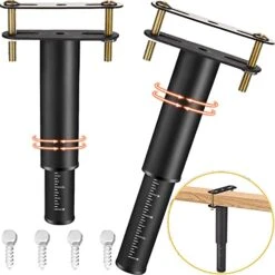 FafdBinm 2PCS Bed Frame Support Leg,Center Under Platform Bed Support Legs For Bed Frame,Adjustable Bed Frame Legs Replacement For Furniture