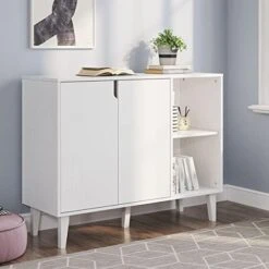 Panana Kitchen Buffet Cabinet Storage Sideboard With 2 Doors 2 Shelves, White, 41.8" L X 15" W X 32.5" H 11 Panana Kitchen Buffet Cabinet Storage Sideboard With 2 Doors 2 Shelves, White, 41.8" L X 15" W X 32.5" H -Amazon Store 41myW8O8sL. AC