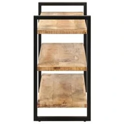 BDBHAVB Multifunctional Sideboard, Dining Sideboard, Sideboard With 3 Shelves, Strong And Sturdy Suitable For Living Room, Bedroom, Study 47.2"x15.7"x29.5" Rough Mango Wood -Amazon Store 41n1CJDtkuL