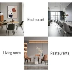 HIPIHOM Dining Chairs Set Of 4,Modern Kitchen Dining Room Chairs,Upholstered Dining Accent Side Chairs In Faux Leather Cushion Seat And Sturdy Metal Legs,Beige 16 HIPIHOM Dining Chairs Set Of 4,Modern Kitchen Dining Room Chairs,Upholstered Dining Accent Side Chairs In Faux Leather Cushion Seat And Sturdy Metal Legs,Beige -Amazon Store 41nMJH5ge5L