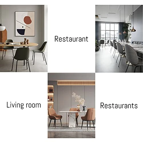 HIPIHOM Dining Chairs Set Of 4,Modern Kitchen Dining Room Chairs,Upholstered Dining Accent Side Chairs In Faux Leather Cushion Seat And Sturdy Metal Legs,Beige 8 HIPIHOM Dining Chairs Set Of 4,Modern Kitchen Dining Room Chairs,Upholstered Dining Accent Side Chairs In Faux Leather Cushion Seat And Sturdy Metal Legs,Beige - Image 6