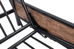 BIADNBZ Twin Over Full Metal Bunk Bed, Futon Bunkbeds Heavy Duty Frame With Guardrails And Ladder For Kids/Teens/Bedroom/Dorm, No Box Spring Needed, Black -Amazon Store 41nMTm0Z7ZL