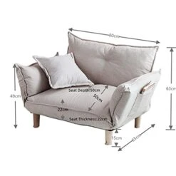 ALIKKA Bean Bag Bed Convertible Adjustable Sofa Couch And Seat Furniture Fold Down Futon Sofabed Ideal For Living Room, Bedroom, Dorm -Amazon Store 41nMiACcqeL