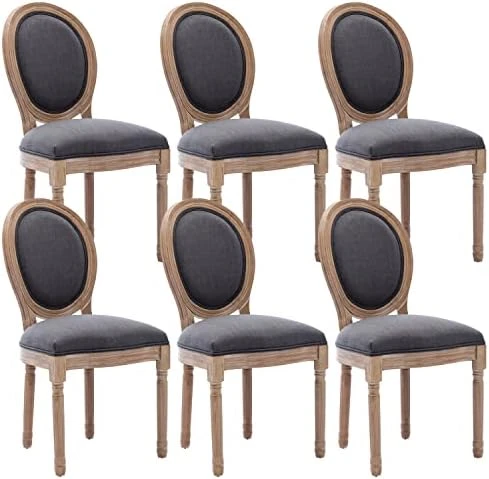 Virabit French Dining Chairs Set Of 2, Rattan Farmhouse Upholstered Dining Chairs With Curved Backrest And Beautifully Carved Solid WoodFrame For Living Room, Kitchen, Restaurant 10 Virabit French Dining Chairs Set Of 2, Rattan Farmhouse Upholstered Dining Chairs With Curved Backrest And Beautifully Carved Solid WoodFrame For Living Room, Kitchen, Restaurant - Image 8