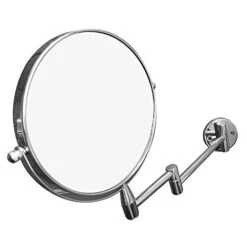 Rucci Normal View Swivel Arm Wall-Mounted Mirror, Silver, 7X -Amazon Store 41nRKpMgX8L