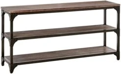 ACME Gorden Console Table - 72680 - Weathered Oak & Antique Silver -Amazon Store 41nVxG1kvjS. AC