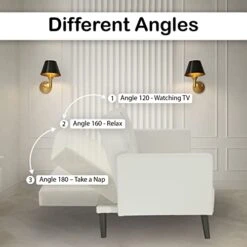 Tufted Split Back Futon, Mid Century Modern Convertible Sofa Bed For Small Rooms, Faux Leather Couch With Elegant Design, Perfect For Your Modern Living Room Or Guest Room - White, Faux Leather 16 Tufted Split Back Futon, Mid Century Modern Convertible Sofa Bed For Small Rooms, Faux Leather Couch With Elegant Design, Perfect For Your Modern Living Room Or Guest Room - White, Faux Leather -Amazon Store 41nYCJMK2RL