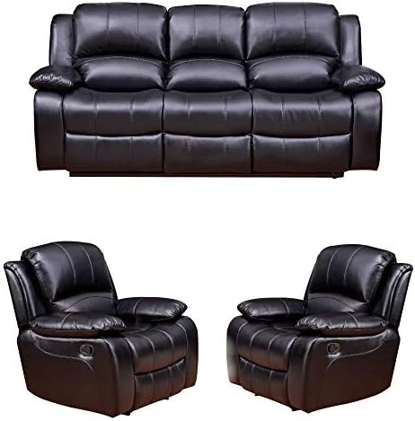 Betsy Furniture 2PC Bonded Leather Recliner Set Living Room Set, Sofa, Loveseat 8018 (Brown, Living Room Set 3+2) 14 Betsy Furniture 2PC Bonded Leather Recliner Set Living Room Set, Sofa, Loveseat 8018 (Brown, Living Room Set 3+2) - Image 12