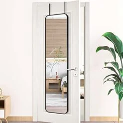 SCWF-GZ 47x14 Mirror Square Full Body Length Door Hanging Wall Mounted Metal Frame Dressing Make-up Mirrors For Entryway Bedroom Bathroom Living Room 47 14 Inch Black -Amazon Store 41nsLeoBo5L
