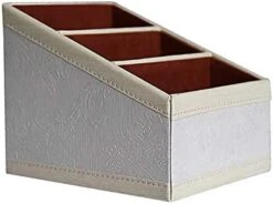 Daixers Remote Control Holder PU Leather Storage Container For TV Remote Phone Caddy Eyeglasses Desk Organizer （Black ） -Amazon Store 41nxKNBgaqL. AC