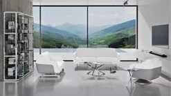 Zuri Furniture Modern Armondo Loveseat In Black Microfiber And Genuine Leather -Amazon Store 41o8PEBVYvL. AC