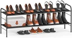 Coonoor 2-Tier Long Shoe Rack Storage For Wide Shoe Shelf Organizer,Black 25 Coonoor 2-Tier Long Shoe Rack Storage For Wide Shoe Shelf Organizer,Black -Amazon Store 41oBopWuwSL. AC