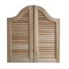 XIAOLIN Solid Wood Swinging Cafe Doors Two-Way Half Waist Louvered For Pub Entrance Partition Hollow-Carved (Size : 90x70cm)