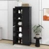 72.4" H Kitchen Storage Cabinet, Freestanding Tall Kitchen Pantry With 4 Doors And Adjustable Shelves, Tall Kitchen Pantry Accent Cabinet Buffet Sideboard For Kitchen Living/Dining Room, Black -Amazon Store 41oeC8nlNHL