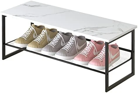 Garden 4 You 4-Tiers Shoe Storage Freestanding Organizer Modern 25.2 In Tilting Adjustable Shoe Rack, Stable, Durable For High Heels, Entryways, Hallways, Closets, Dormitory Rooms, Industrial, Brown 7 Garden 4 You 4-Tiers Shoe Storage Freestanding Organizer Modern 25.2 In Tilting Adjustable Shoe Rack, Stable, Durable For High Heels, Entryways, Hallways, Closets, Dormitory Rooms, Industrial, Brown - Image 5