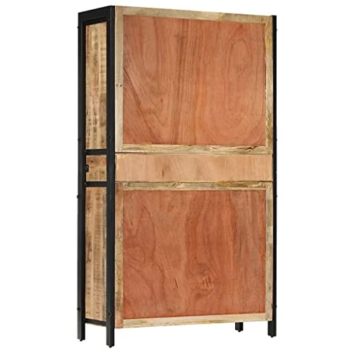 SKM Highboard 39.4"x15.7"x68.9" Solid Mango Wood 5 SKM Highboard 39.4"x15.7"x68.9" Solid Mango Wood - Image 3