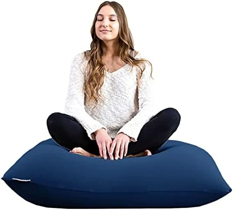 Yogibo Mini Bean Bag, Small Beanbag Chair For Kids, Teens And Adults, Great For Meditation And Sitting, Fibead Filling Conforms To Body, Washable, Removable Cover, Light Grey 9 Yogibo Mini Bean Bag, Small Beanbag Chair For Kids, Teens And Adults, Great For Meditation And Sitting, Fibead Filling Conforms To Body, Washable, Removable Cover, Light Grey - Image 7