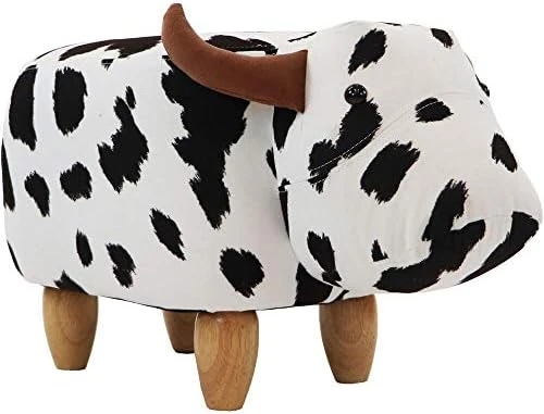CRITTER SITTERS 14-in. Seat Height Brown Cow Animal Shape Ottoman - Furniture For Nursery, Bedroom, Playroom, And Living Room Decor 11 CRITTER SITTERS 14-in. Seat Height Brown Cow Animal Shape Ottoman - Furniture For Nursery, Bedroom, Playroom, And Living Room Decor - Image 9